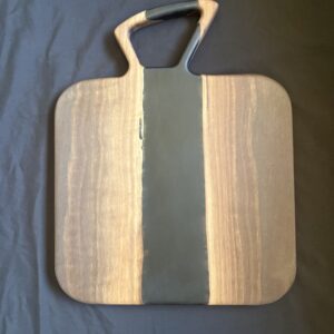 Walnut Charcuterie board with black resin