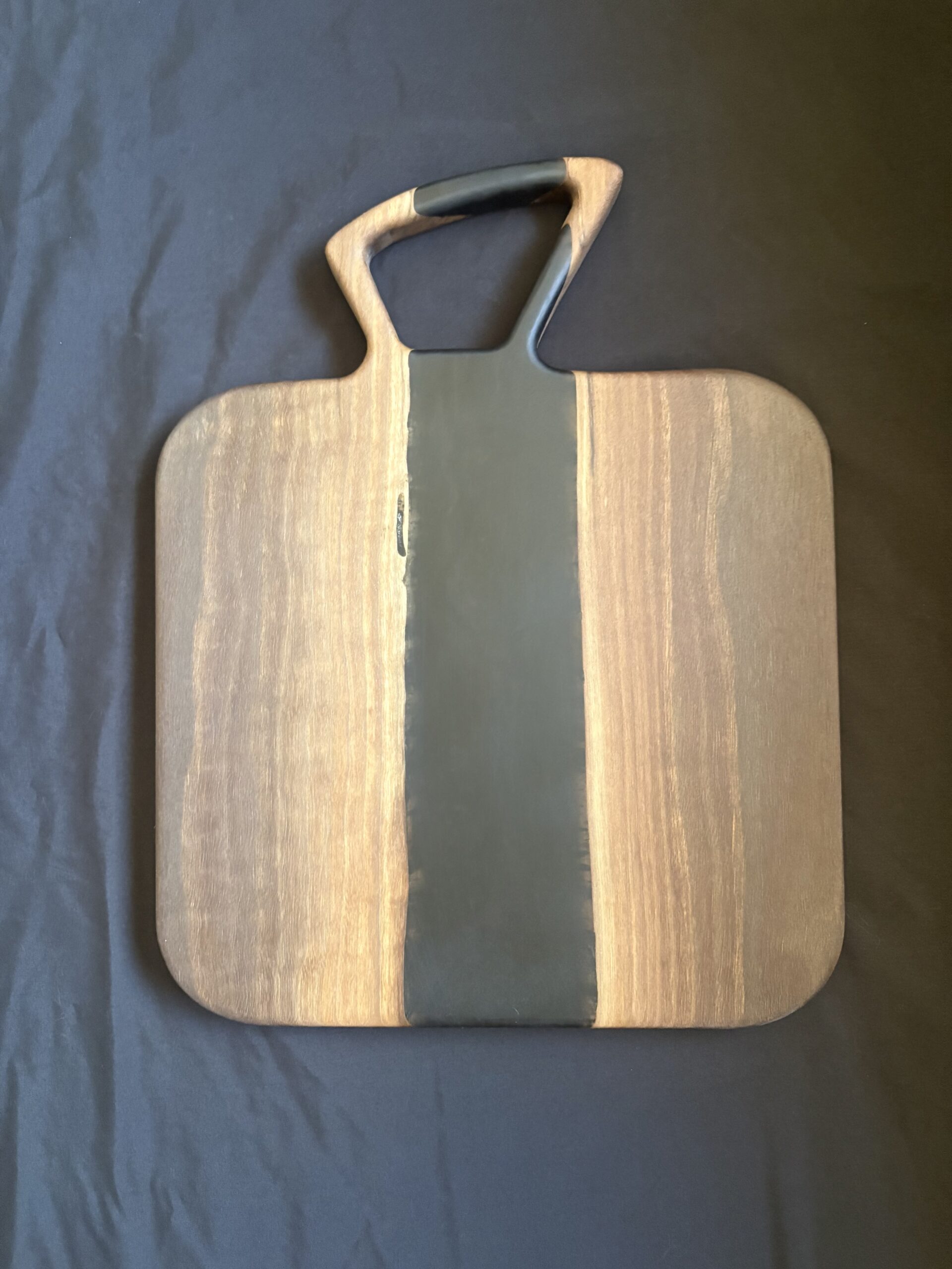 Walnut Charcuterie board with black resin